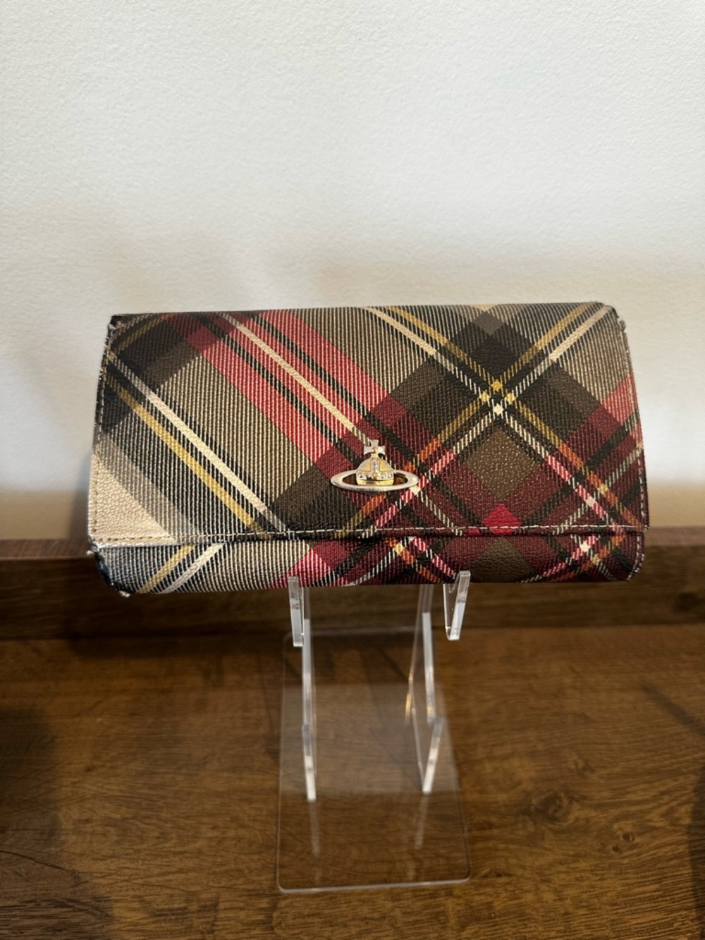 Vivienne Westwood Plaid Long Wallet